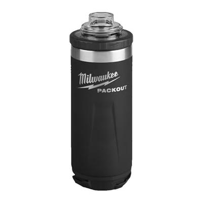 Milwaukee packout™ 1065 ml fles met deksel zwart - 4932493468 Milwaukee packout™ 1065 ml fles met deksel zwart - 4932493468