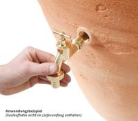 Garantia Amphore regenton met bloembak 360 liter terra - thumbnail