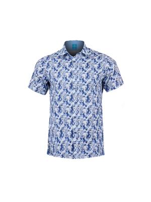 Azure Bird Garden Short Sleeve Overhemd XL Lureaux - Handgemaakte Nette Schoenen Voor Heren Azure Bird Garden Short Sleeve Overhemd XL Lureaux - Handgemaakte Nette Schoenen Voor Heren