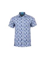 Azure Bird Garden Short Sleeve Overhemd XL Lureaux - Handgemaakte Nette Schoenen Voor Heren - thumbnail