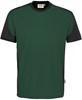 Hakro 290 T-shirt Contrast MIKRALINAR® - Fir Green/Anthracite - L - thumbnail