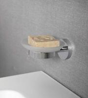 Zeephouder Sapho X-Round Hangend 11x5.5 cm Melkglas / Chroom Sapho - thumbnail