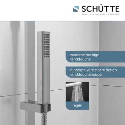 Schutte SUMBA hoofddouche set met thermostatische mengkraan | chroom
 - 60049 60049 - thumbnail
