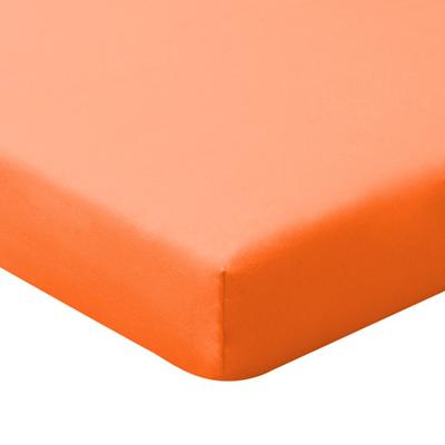 Biojersey hoeslaken, oranje 180 x 200 cm Biojersey hoeslaken, oranje 180 x 200 cm