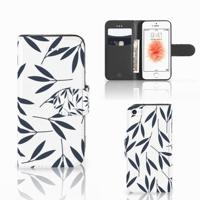 Apple iPhone 5 | 5s | SE Hoesje Leaves Blue - thumbnail