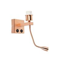 QAZQA Moderne wandlamp koper met flexarm - Brescia Combi - thumbnail