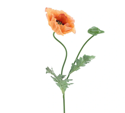 Poppy spray Casper orange 73 cm kunstbloem Erutan Avon - Erutan avon