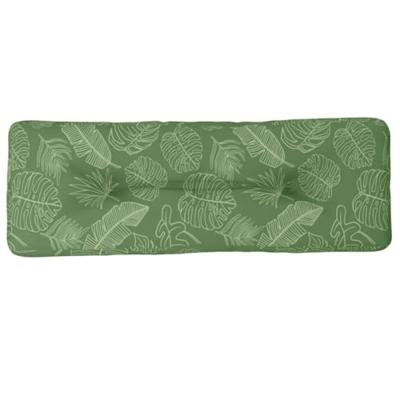 VidaXL Palletkussen 120x40x12 cm stof bladpatroon