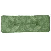 VidaXL Palletkussen 120x40x12 cm stof bladpatroon - thumbnail