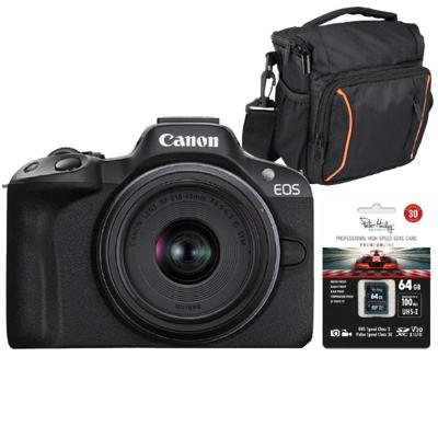Canon EOS R50 zwart + RF-S 18-45mm IS STM Starter Kit