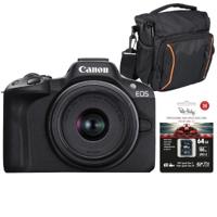 Canon EOS R50 zwart + RF-S 18-45mm IS STM Starter Kit - thumbnail