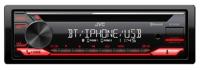 JVC KD-T812BT CD-receiver met BT-handsfree, (Alexa built-in, krachtige tuner, geluidsprocessor, USB, AUX, Spotify Control, 4 x 50 watt, toetsenverlichting, rood) - thumbnail