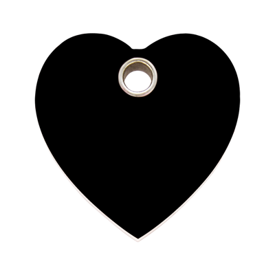 Heart I plastic dierenpenning large/groot 3,8 cm x 3,8 cm RedDingo - Reddingo