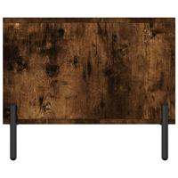 Salontafel 90x50x40 cm bewerkt hout gerookt eikenkleurig - thumbnail