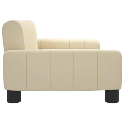 VidaXL Hondenmand 70x45x30 cm stof crèmekleurig VidaXL Hondenmand 70x45x30 cm stof crèmekleurig