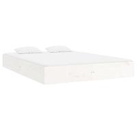 Bedframe massief hout wit 180x200 cm - thumbnail