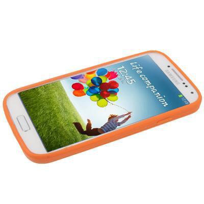 luxe blingbling diamanten siliconen hoesje voor samsung galaxy s iv / i9500 (oranje)