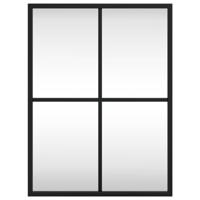 VidaXL Wandspiegel rechthoekig 30x40 cm ijzer zwart - thumbnail