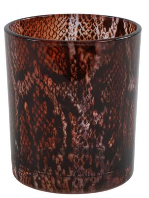 Countryfield theelichthouder kian s bruin 10 cm | 12 stuks