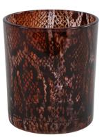 Countryfield theelichthouder kian s bruin 10 cm | 12 stuks - thumbnail