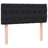 Boxspring met matras fluweel zwart 120x210 cm - thumbnail