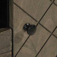 Tv-meubel 105x33x46 cm massief mangohout zwart - thumbnail