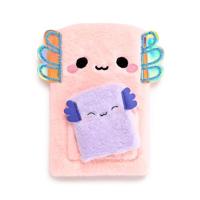 Adoramals Maddie de Axolotl Pluche Notitieboekje Buidel - thumbnail