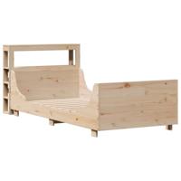 Bedframe zonder matras massief grenenhout 75x190 cm - thumbnail