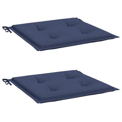 VidaXL Palletkussens 2 st 40x40x4 cm oxford stof marineblauw VidaXL Palletkussens 2 st 40x40x4 cm oxford stof marineblauw
