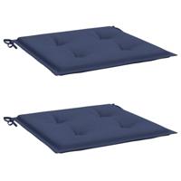 Palletkussens 2 st 40x40x3 cm oxford stof marineblauw - thumbnail