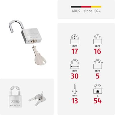 ABUS Hangslot 64Ti/30 Ka 6311 - 64TI/30 KA 6311 - 64TI/30 KA 6311 ABUS Hangslot 64Ti/30 Ka 6311 - 64TI/30 KA 6311 - 64TI/30 KA 6311