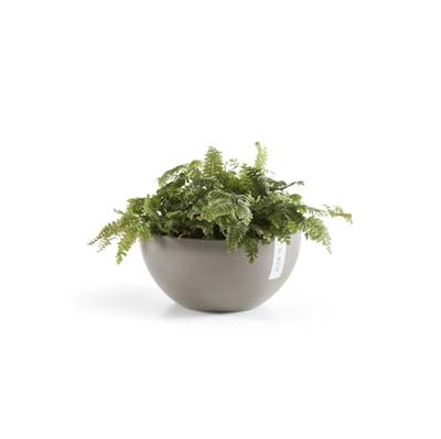 Ecopots Brussels kunststof bloempot Taupe - Ø 28 cm