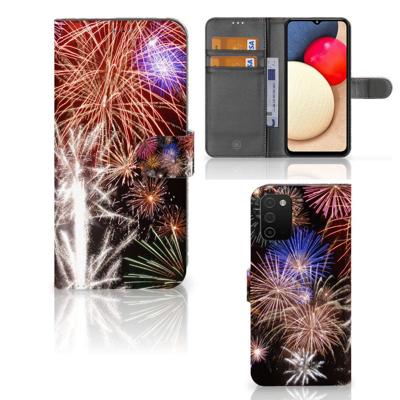 Samsung Galaxy A03s | Wallet Case | met Pasjes | Vuurwerk