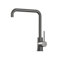 Hotbath Cobber Opbouw keukenmengkraan met draaibare L-uitloop verouderd ijzer CB041AI - thumbnail