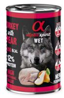 ALPHA SPIRIT WET Kalkoen met peer - natvoer voor honden - 400g - thumbnail