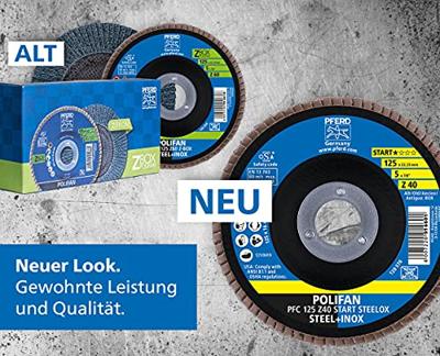 PFERD TOOLS 69300934 PFC 125 Z 40 START STEELOX Lamellenschijf Diameter 125 mm Boordiameter 22.23 mm Staal, RVS 10 stuk(s)