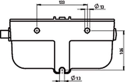 Vlotterdrinkbak extra breed metaal 3l