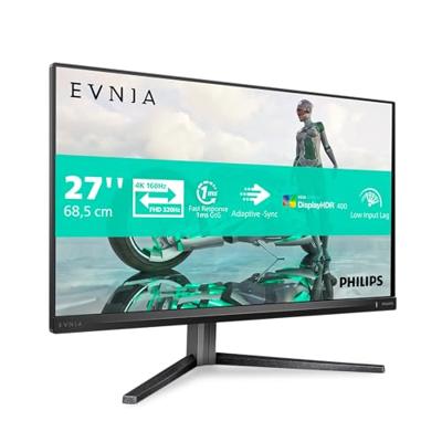Philips Evnia 27M2N3800A - Gaming Display Ultra HD 27 inch, 160 Hz, 0,5 ms MPRT, HDR400, G-Sync (2 x HDMI 2.1, 1 x DisplayPort 1.4, USB-hub) zwart/grijs