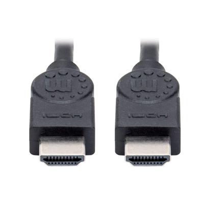 Manhattan 355308 HDMI-kabel HDMI Aansluitkabel HDMI-A-stekker, HDMI-A-stekker 1.50 m Zwart 4K UHD Manhattan 355308 HDMI-kabel HDMI Aansluitkabel HDMI-A-stekker, HDMI-A-stekker 1.50 m Zwart 4K UHD
