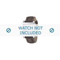 Armani horlogeband AR-5812 Leder Grijs 24mm - thumbnail