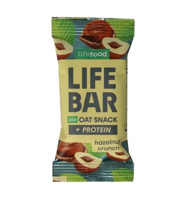 Lifefood Lifebar oatsnack proteine hazelnoot crunch bio 40 Gram