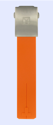 Horlogeband Tissot T0134201720700A / T603026664 Rubber Oranje 20.1mm Horlogeband Tissot T0134201720700A / T603026664 Rubber Oranje 20.1mm