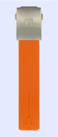 Horlogeband Tissot T0134201720700A / T603026664 Rubber Oranje 20.1mm - thumbnail