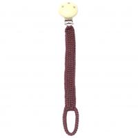 natureZOO fopspeenketting bamboestof 20 cm bruin - thumbnail