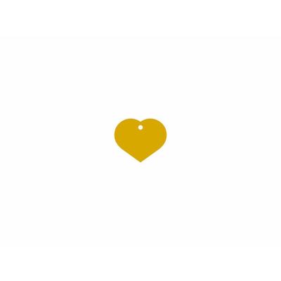 Naamplaatje Imarc Heart Geel Gouden