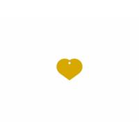 Naamplaatje Imarc Heart Geel Gouden - thumbnail