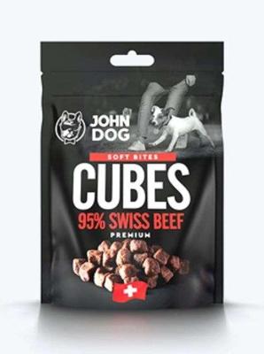 JOHN DOG Soft Bites Cubes Beef 95% - Hondensnack - 120g