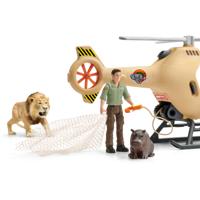Schleich wild life reddingshelikopter voor dieren 42476 - thumbnail