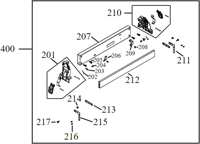 DeWalt Accessoires N878752 GELEIDING SA | Parallelgeleider | Dwe7485 - N878752 - thumbnail