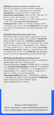 BF PETFOOD SCHAPENVET MINI BONBONS KNOFLOOK